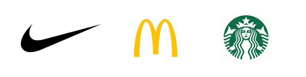 Nike Mc Donalds Starbucks logo design