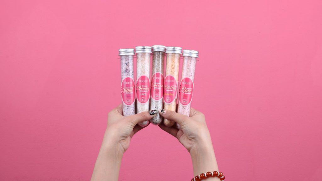 pink salt packaging
