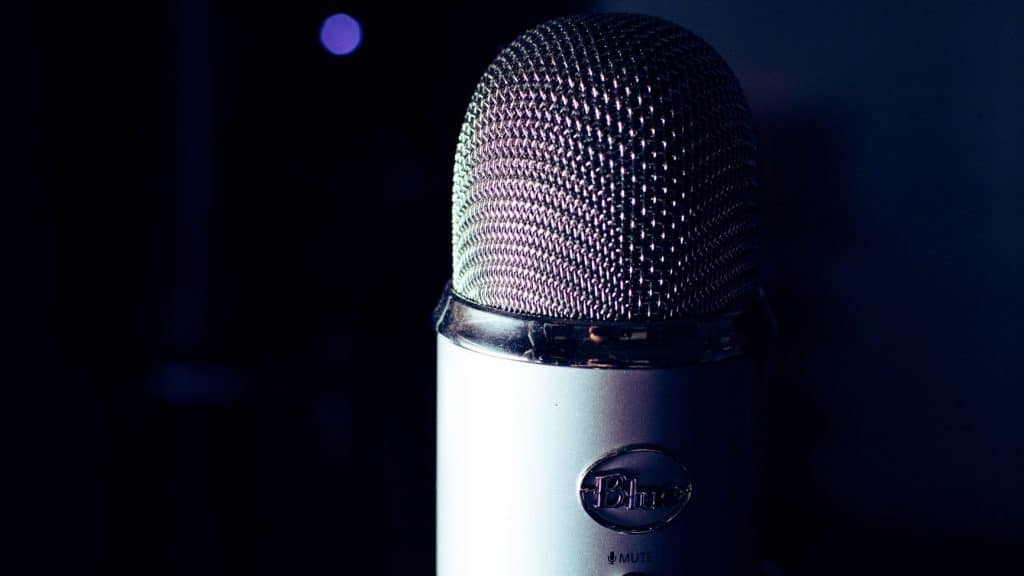 black microphone