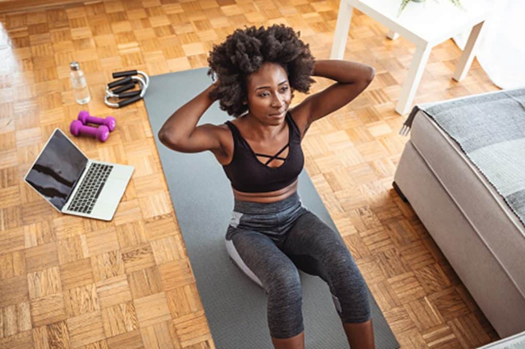 Woman writing wellness blog