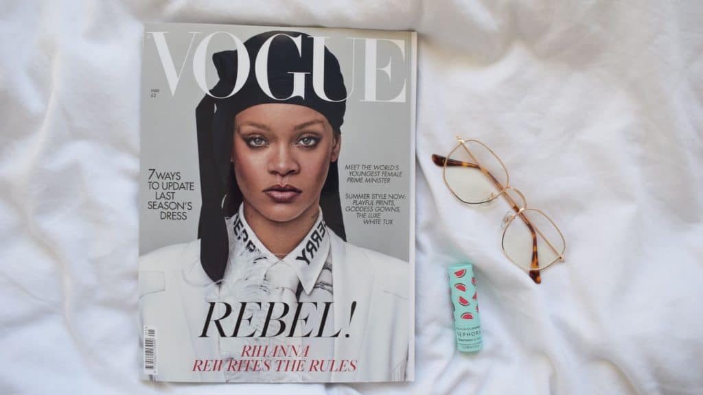 rihanna fenty on a vogue magazine cover
