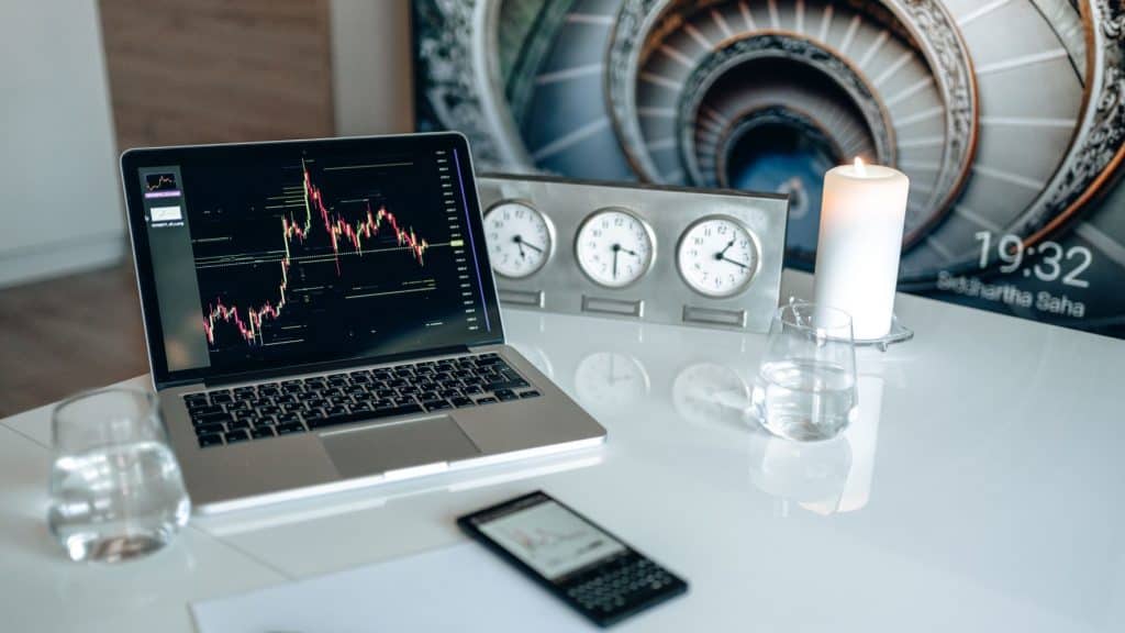 laptop with skincare seo results on it