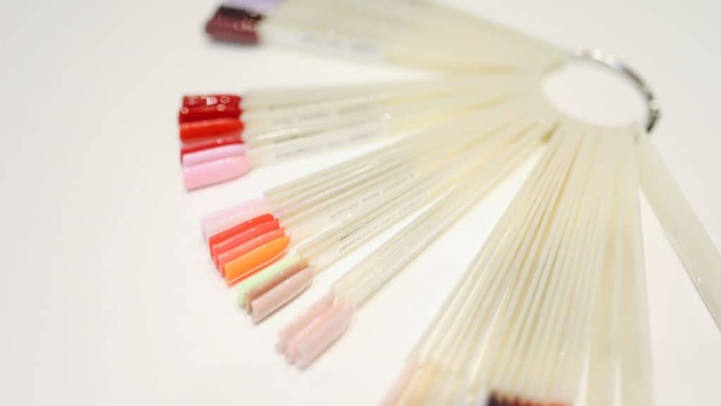 nail polish samples from a beauty branding agency