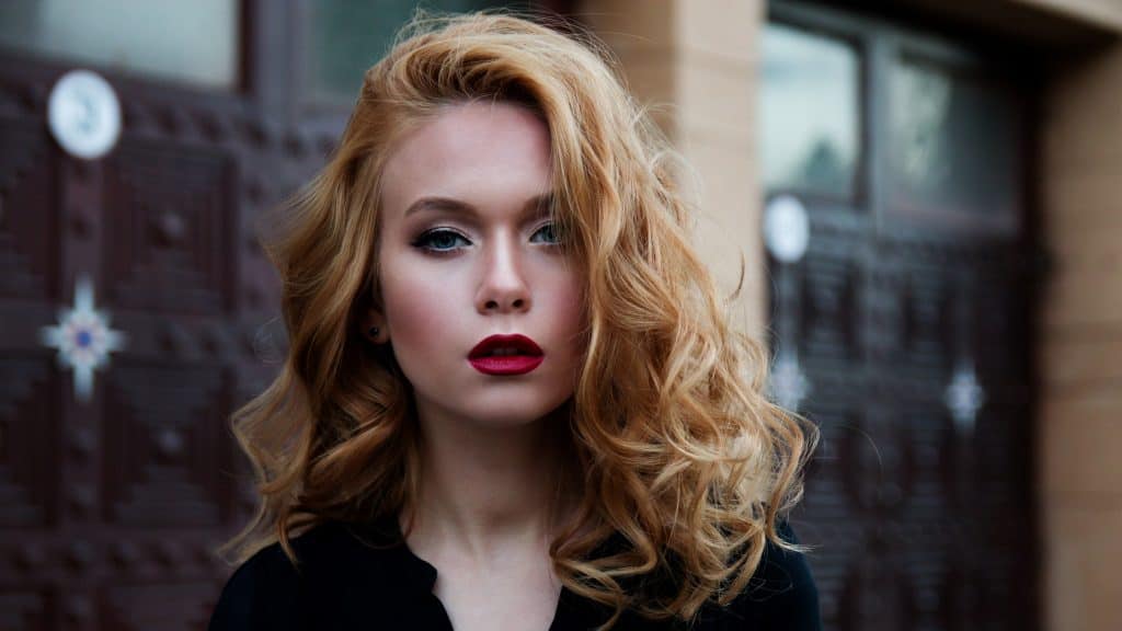 model wearing makeup