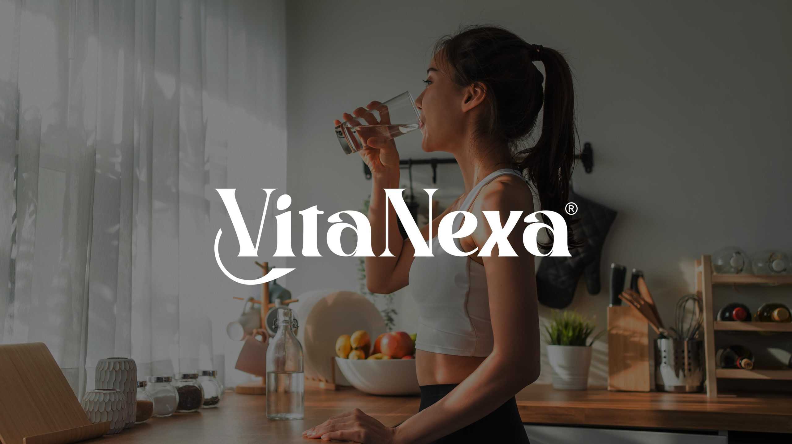 Supplement logo design VitaNexa