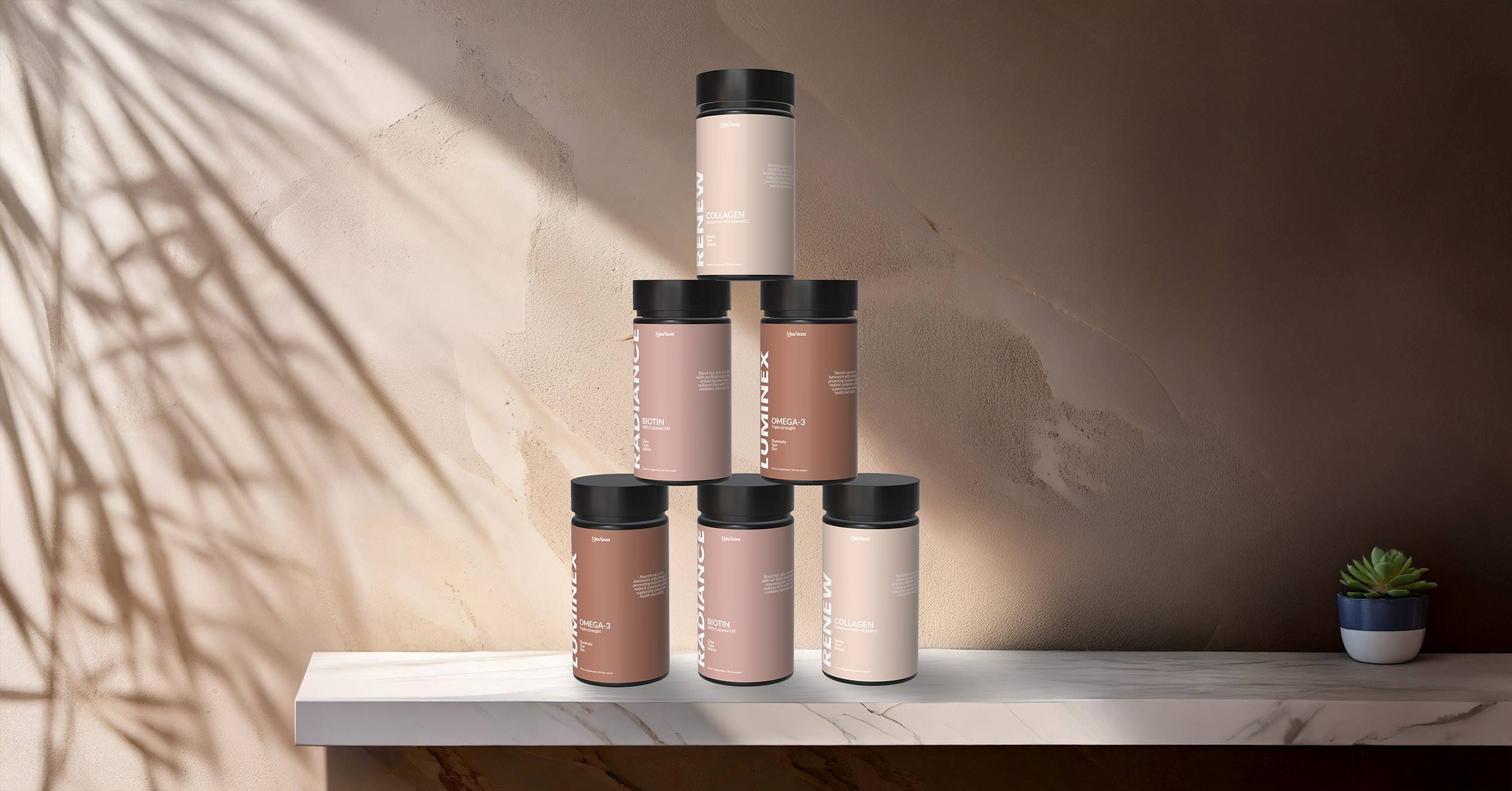Beauty Supplement Label and Packaging Designs