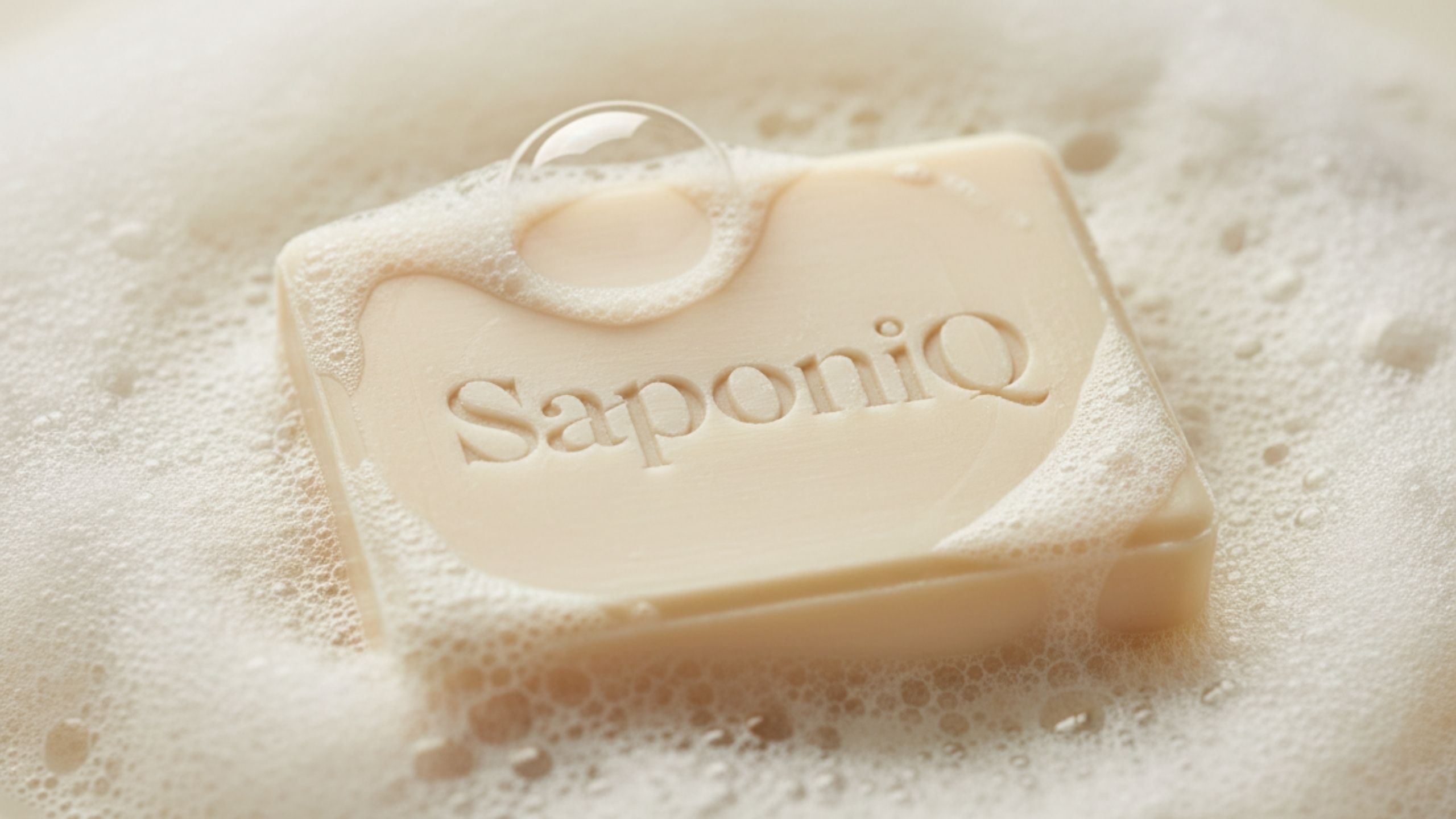 Logo design designed by Aventive Studio on a soap bar