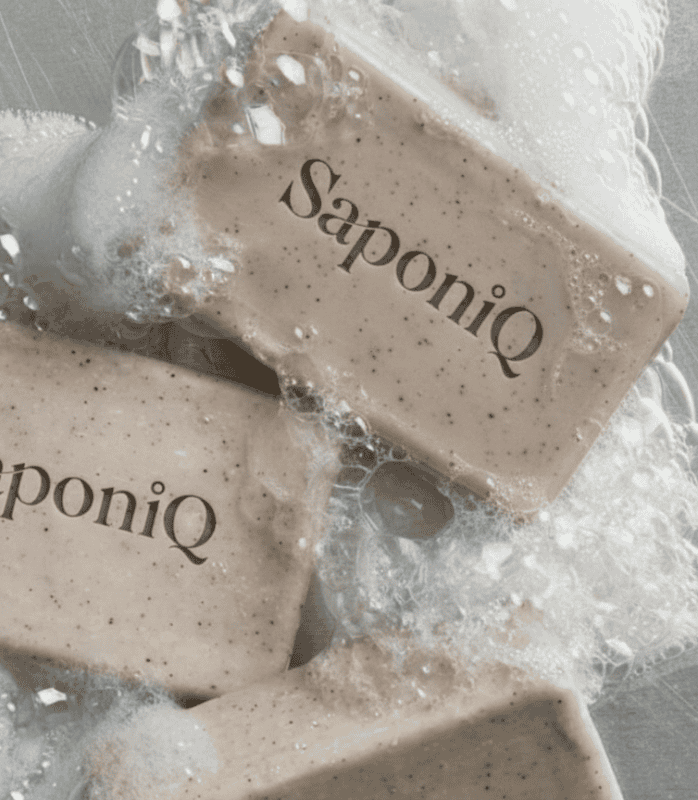 Logo design on a soap bar