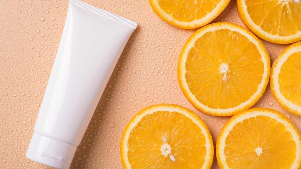 Skincare product with no label on